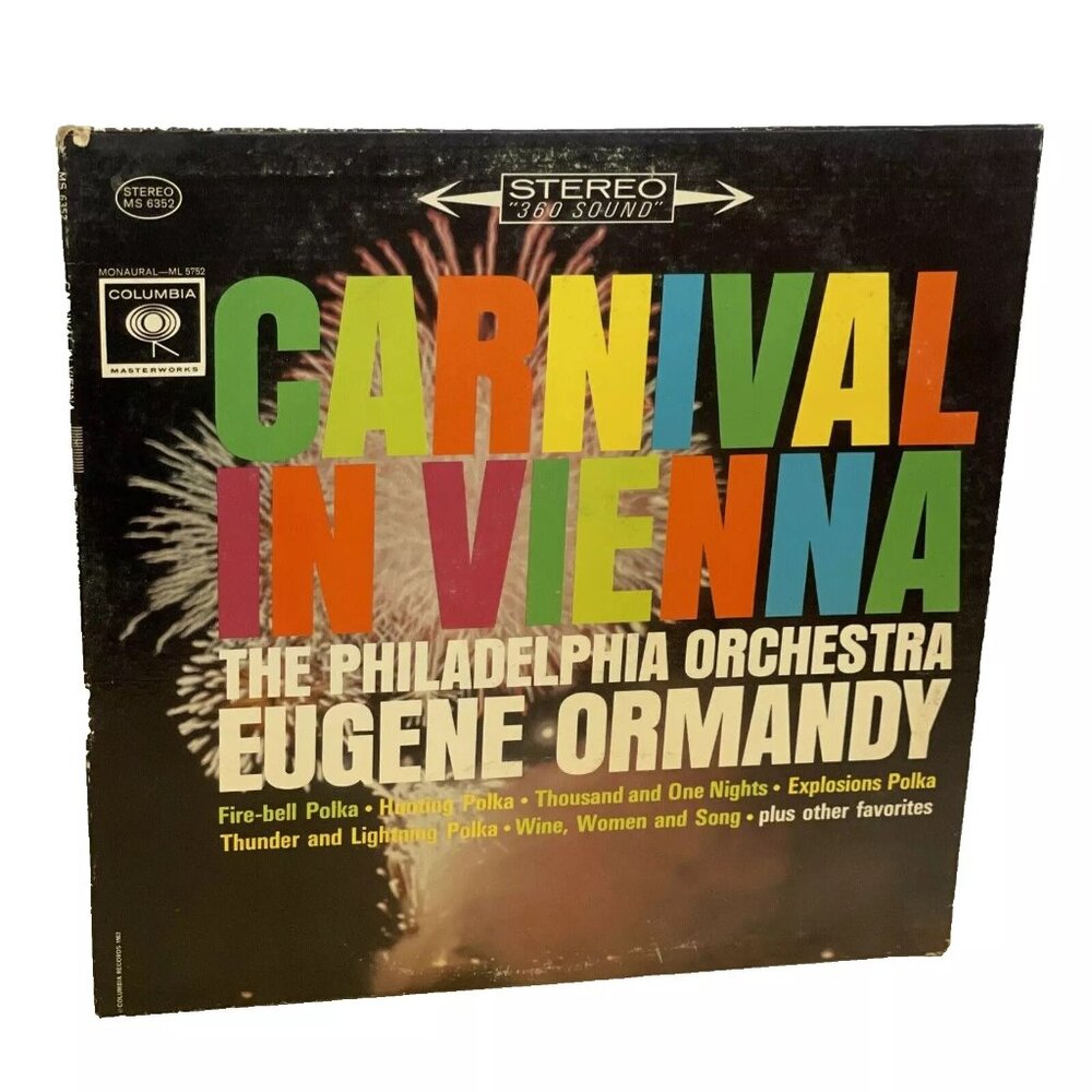 Carnival In Vienna! (Vinyl, 1962) Columbia Masterworks MS 6352 VG LP Record